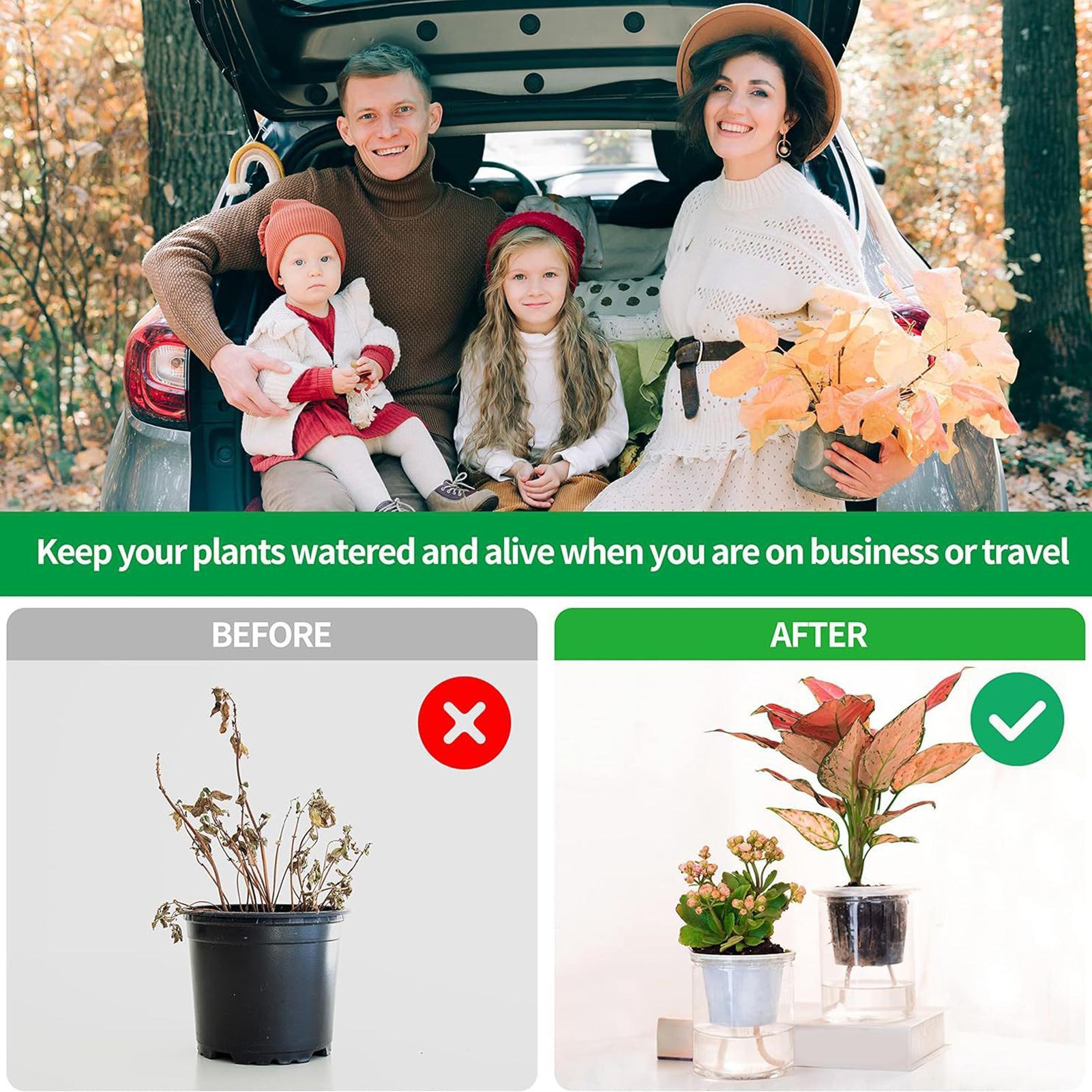 Self-Watering Planter - Plantenwikken voor zelfwatergeving 2-delige automatische watergever