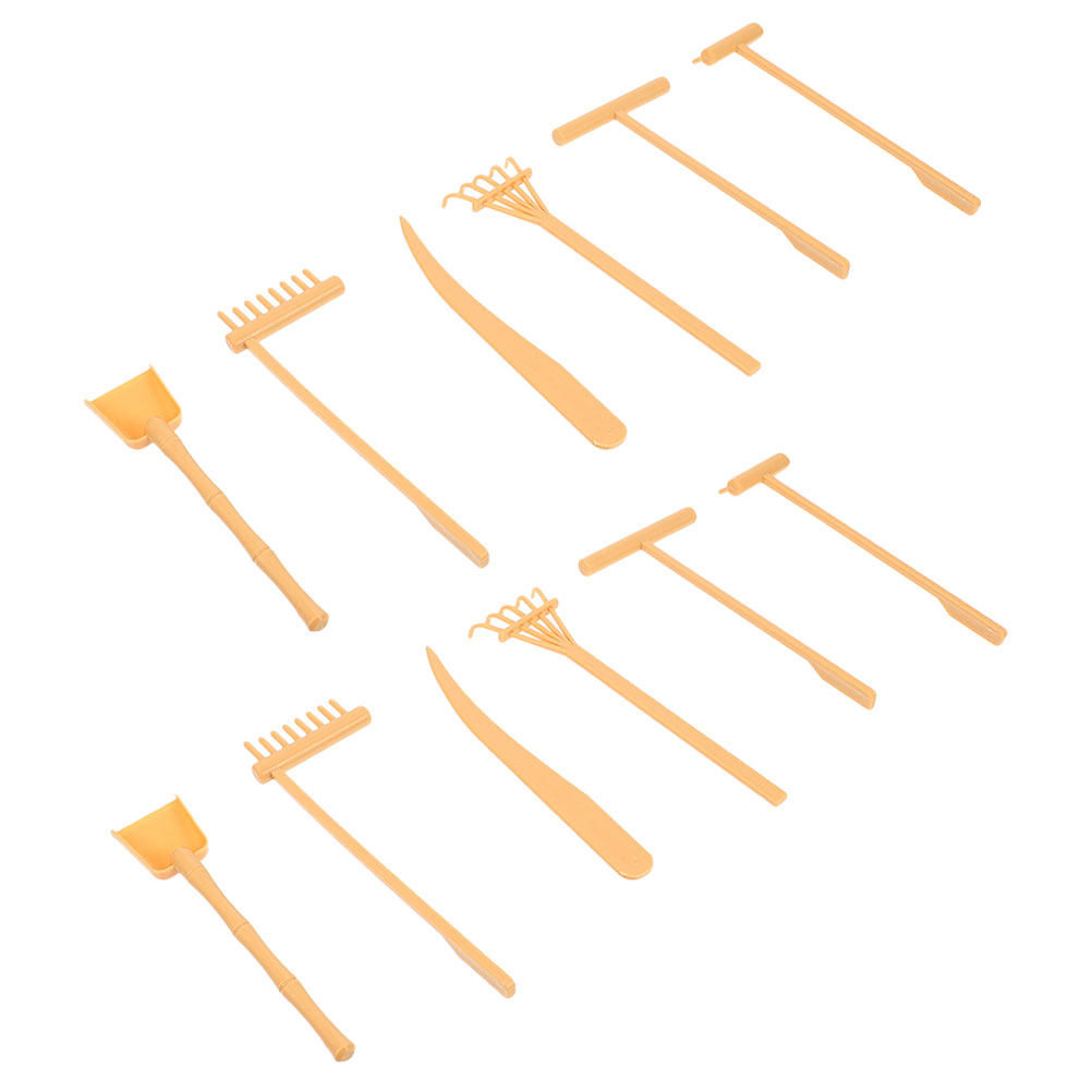 Gardening Tools Drawing - 2 sets zandtafelharken, zen-tuin gereedschap, plastic