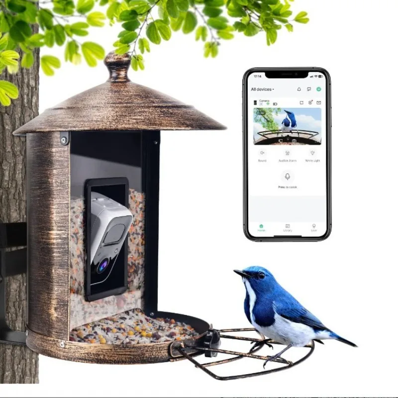 Gardening Tools With Definition - AI intelligente vogelvoeder met camera buitentuin
