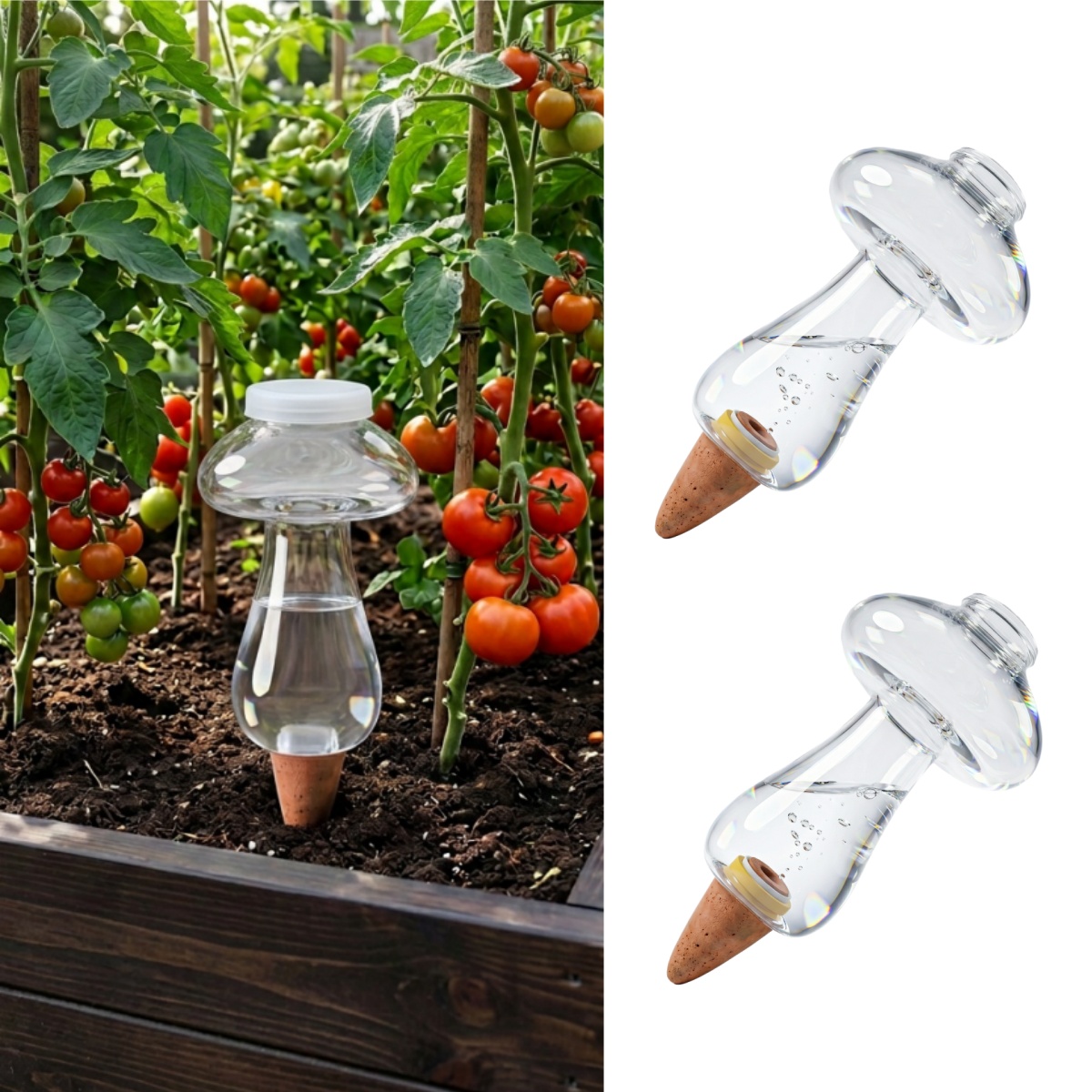 Self-Watering Planter - 300ml Zelfwatergevende Bollen voor Binnenplanten, Plastic