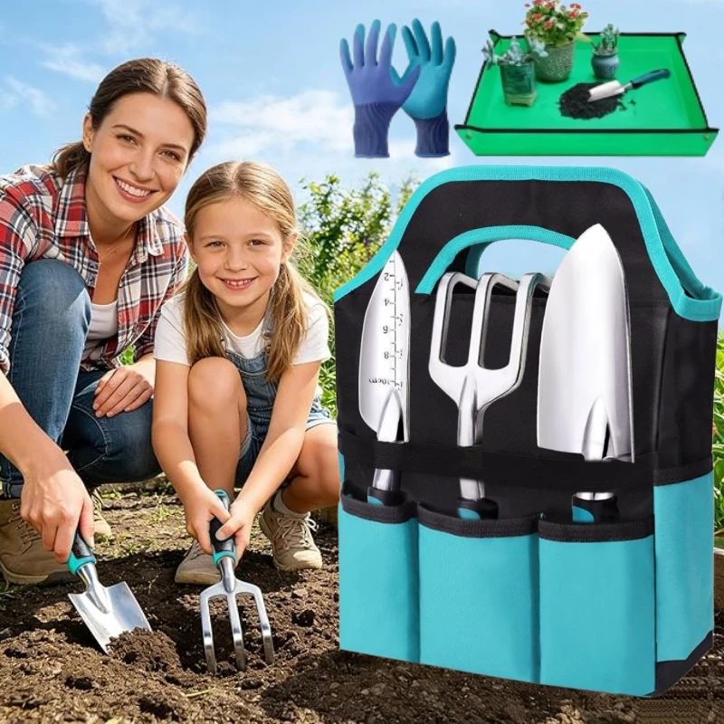 Spade Digging Fork - 7-delige set zware, duurzame tuingereedschappen voor