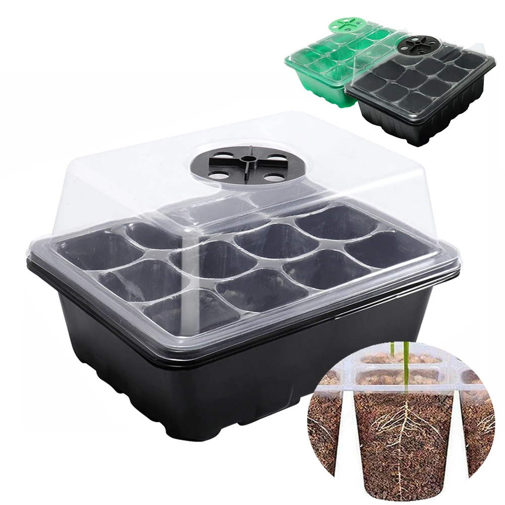 Propagation Tray Dome - 12 Gaten Zaad Starter Tray Met