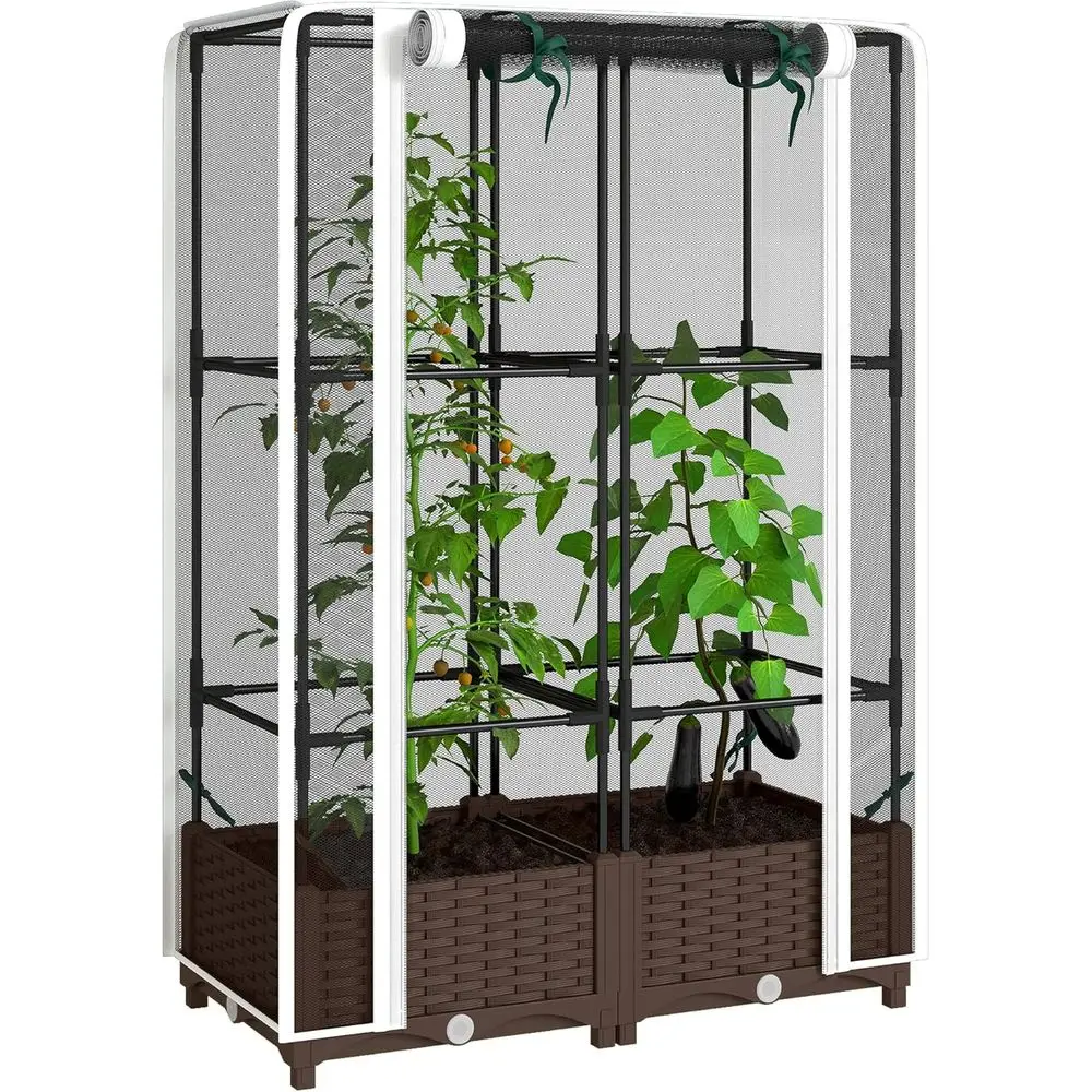 Self-Watering Planter - Verhoogd tuinbed met pergola, 46,5 cm