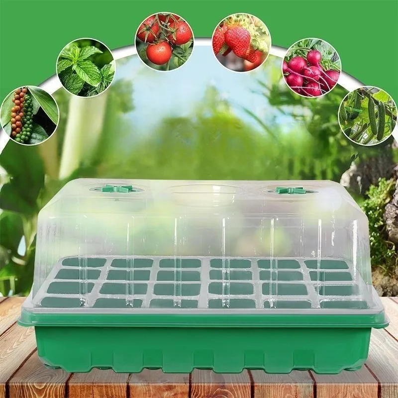 Propagation Tray Dome - 1/5-delige zaaitrayset - 24-cellige kweekbak met