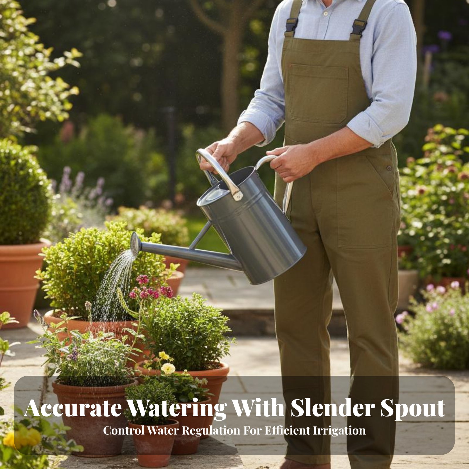 Gardening Tools Watering Can - 5L Tuinbewateringspot Stevige gieter met sproeikop