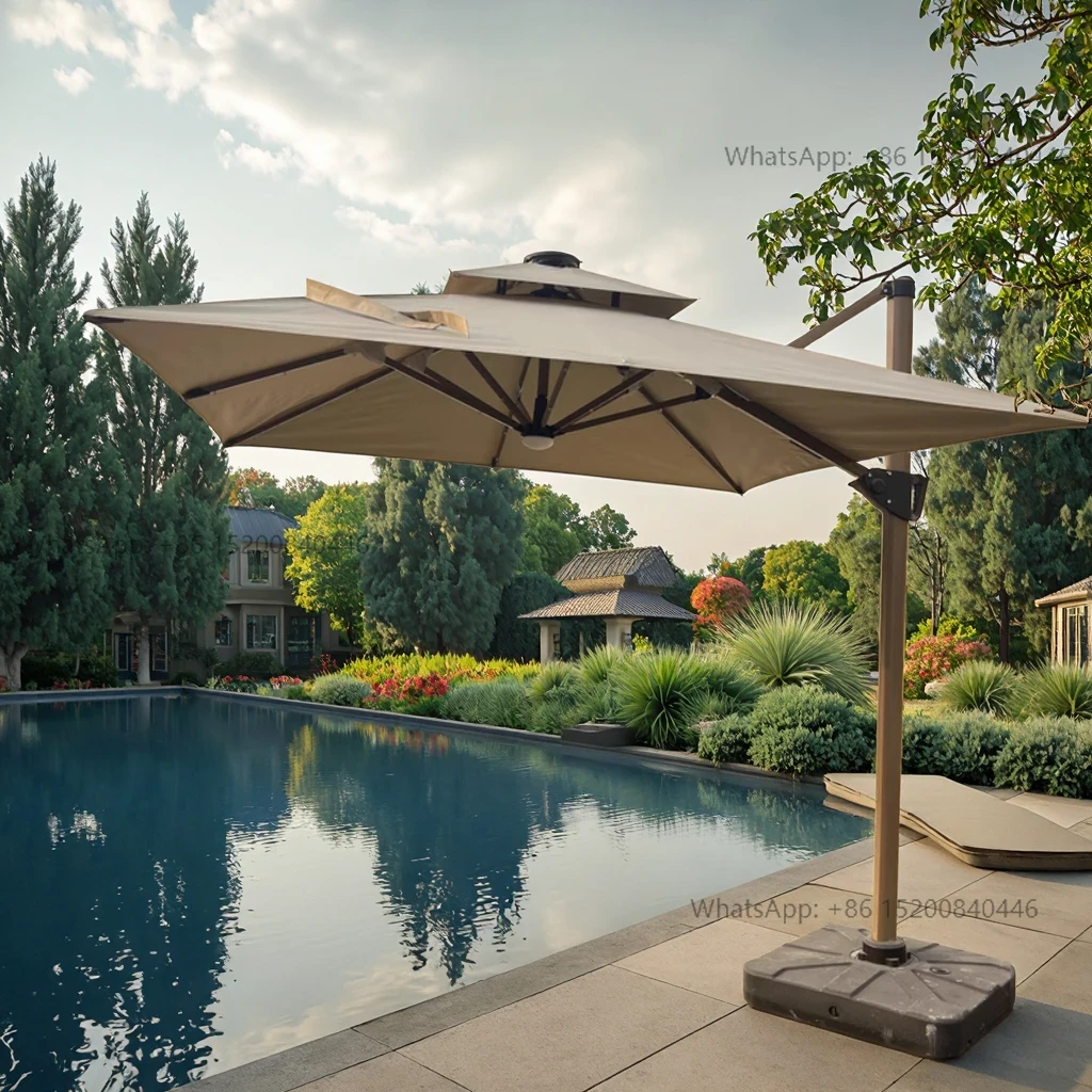 Gardening Tools Big - Op maat gemaakte aluminium strandparasols, grote
