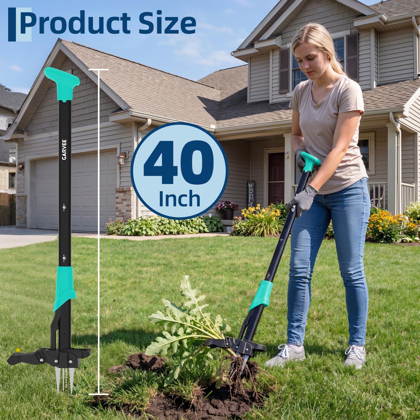 Gardening Tools Long Handle - Onkruidtrekker met lange steel, geen bukken