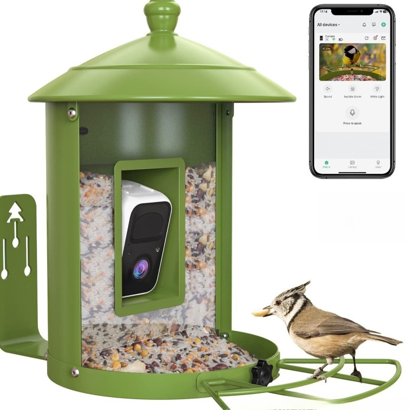 Gardening Tools With Definition - AI intelligente vogelvoeder met camera buitentuin