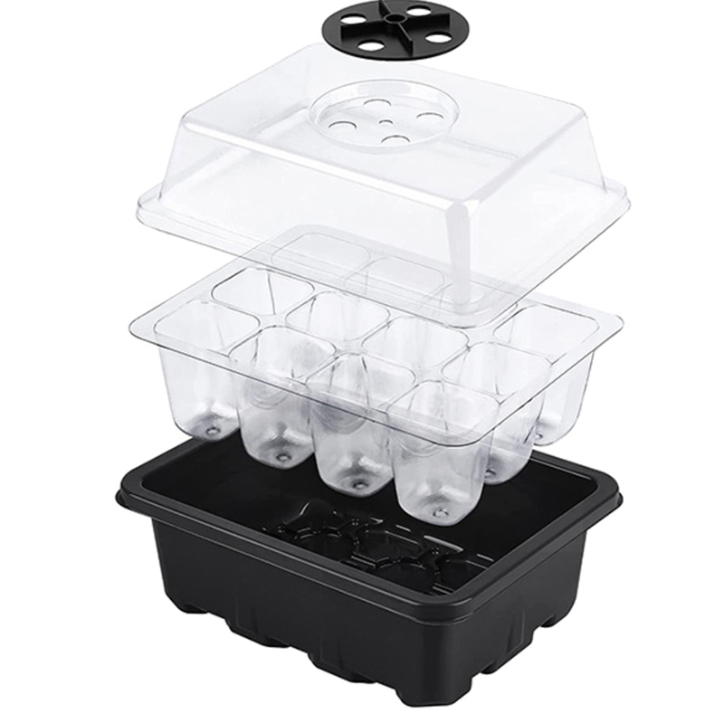 Propagation Tray Dome - 6/12 Gaten Zaad Starter Lade Met