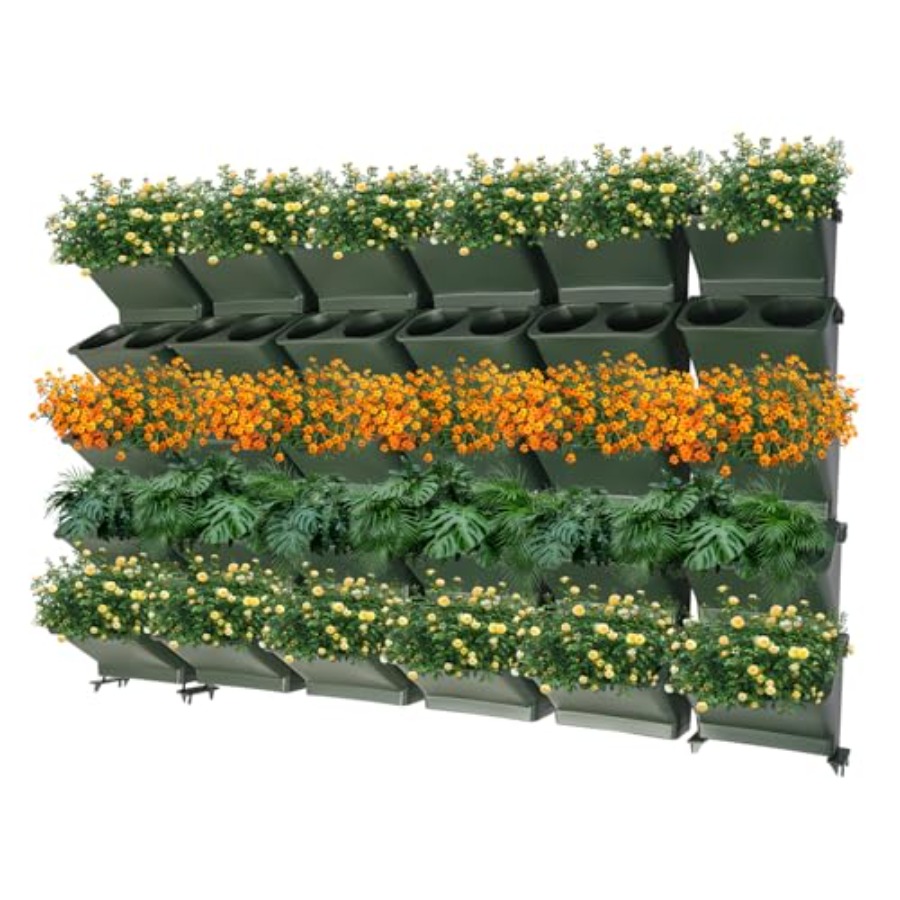 Self-Watering Planter - Verticale wandplantenbak voor balkon en tuin,