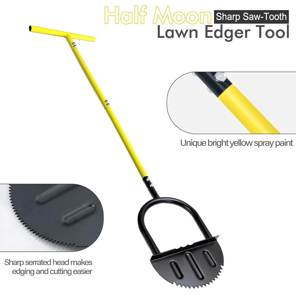 Gardening Tools Long Handle - Halvemaanvormige gazonafwerker met lange steel –