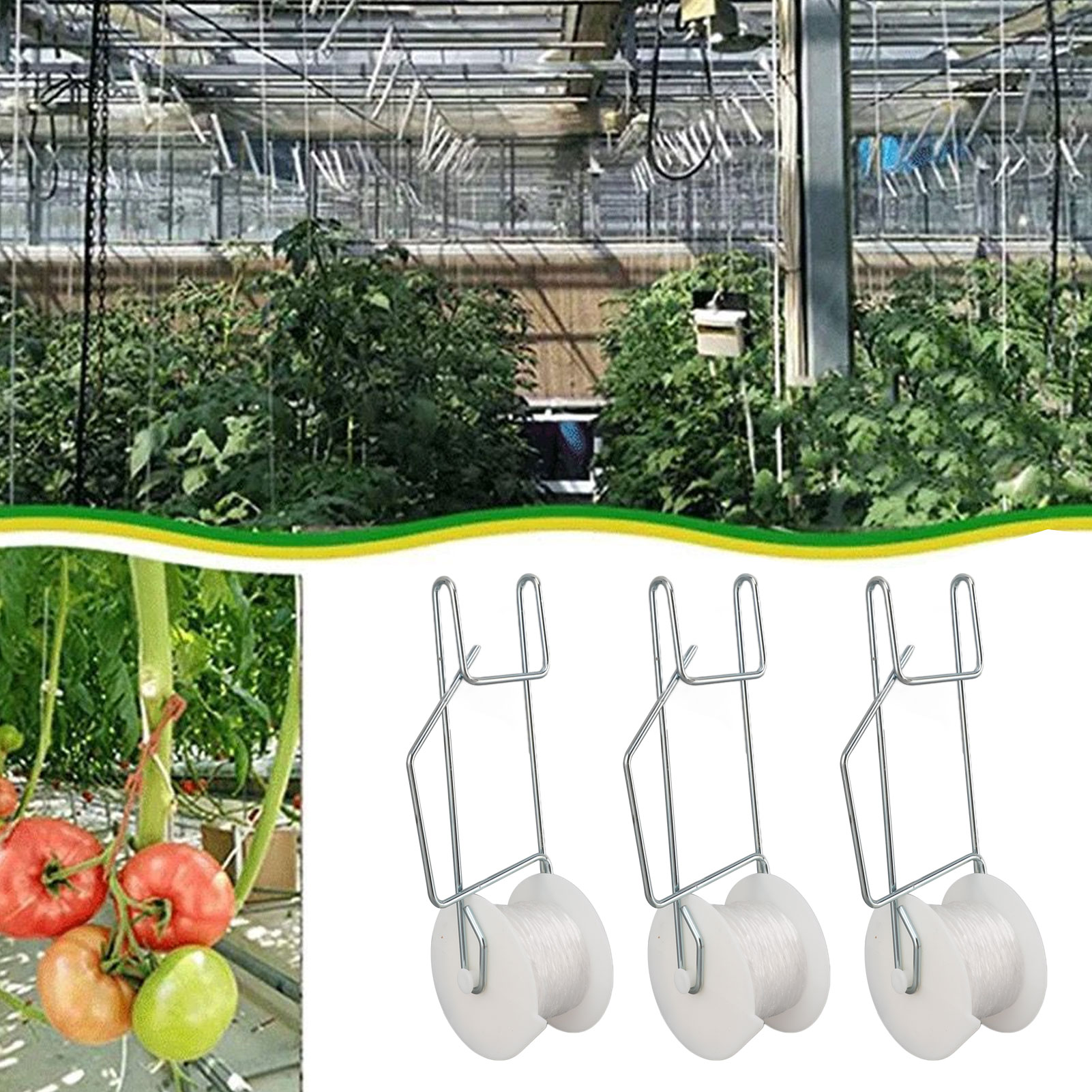 Gardening Tools Essential - 6-50 stuks Tomatensteunhaken Trellis Roller met