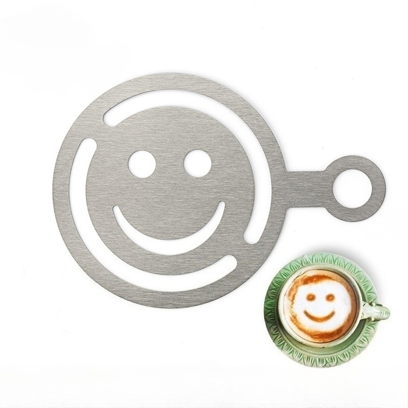 Gardening Tools Store - Roestvrijstalen latte art stencil, broodpoeder, spuitbloemvorm,