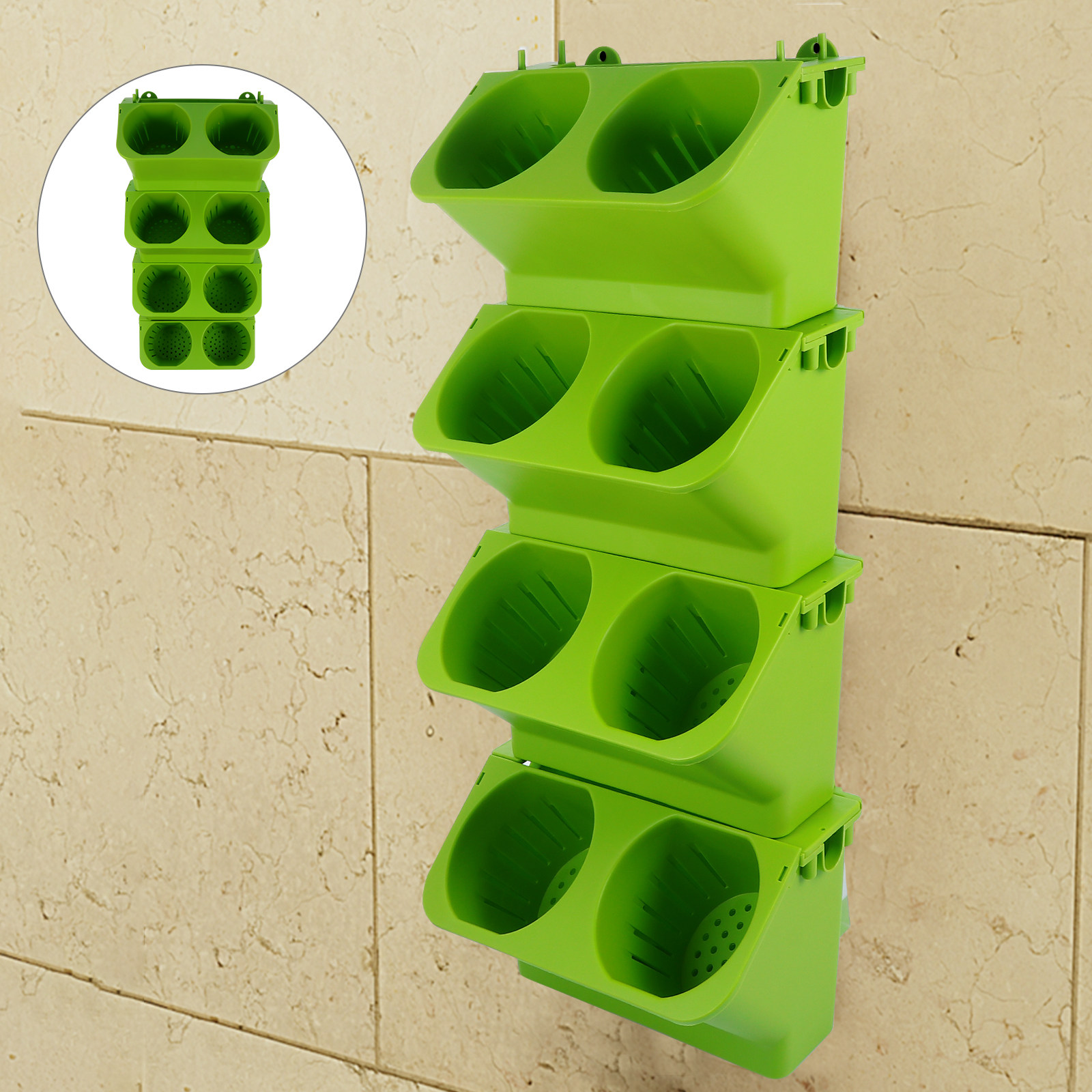 4-delige verticale wandplanter - Self-Watering Planter recensie en prijs