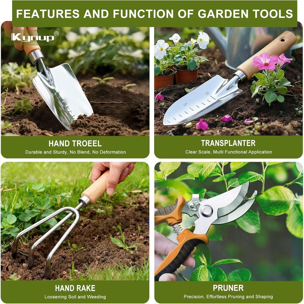 Tuiniergereedschapset met sche - Gardening Tools Essential recensie en prijs
