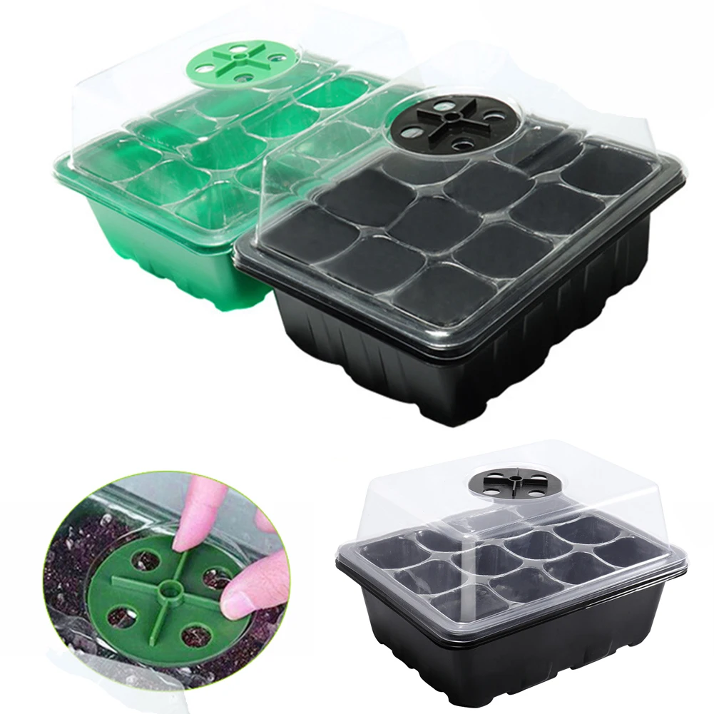 12 Gaten Zaad Starter Tray Met - Propagation Tray Dome recensie en prijs
