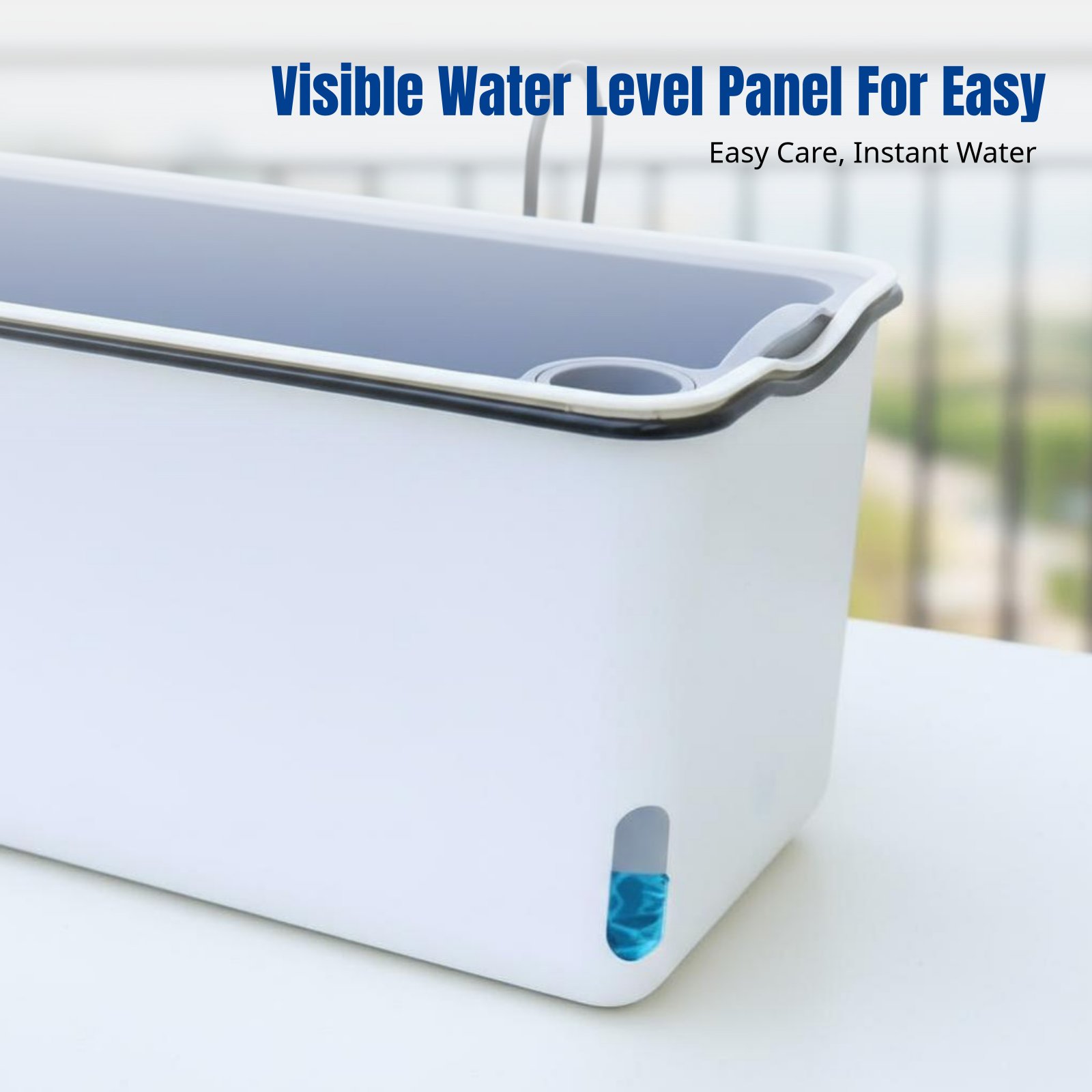 Balkonhangende bloempot rechth - Self-Watering Planter recensie en prijs