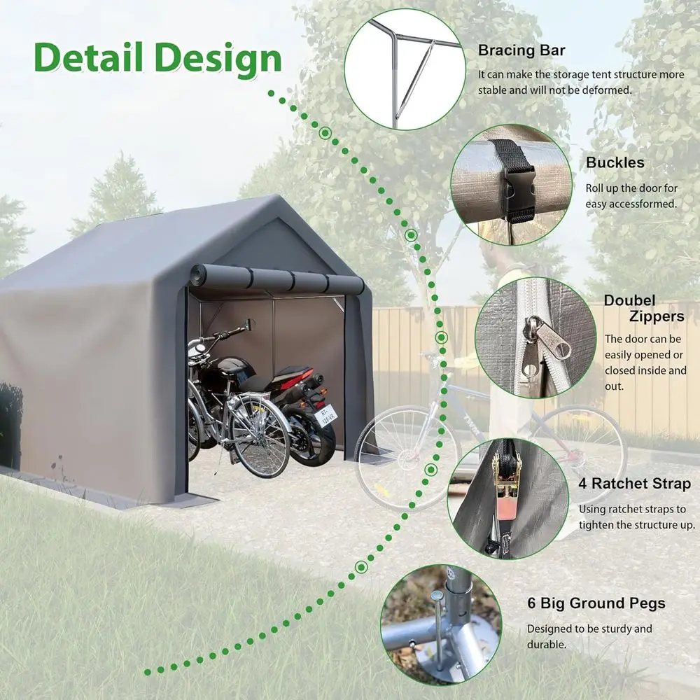Draagbare opbergtent voor buit - Gardening Tools Needed recensie en prijs